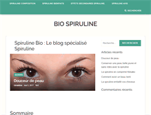 Tablet Screenshot of bio-spiruline.com